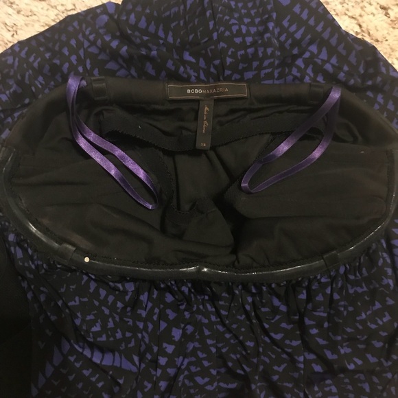 BCBG MaxAzria Purple and Black Strapless Minidress - Picture 8 of 8